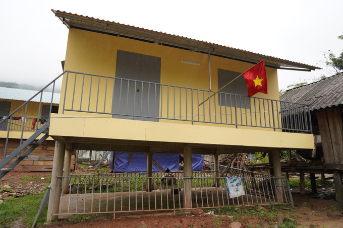 Ngôi nhà mới khang trang tại bản Ka Ai, xã Dân Hoá (Quảng Trị). Ảnh: Thanh Thuỷ/TTXVN