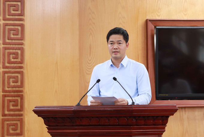 Phó Bí thư Thường trực Tỉnh ủy Lai Châu Vũ Mạnh Hà phát biểu tại Hội nghị. Ảnh: Quý Trung/TTXVN Phó Bí thư Thường trực Tỉnh ủy Lai Châu Vũ Mạnh Hà phát biểu tại Hội nghị. Ảnh: Quý Trung/TTXVN