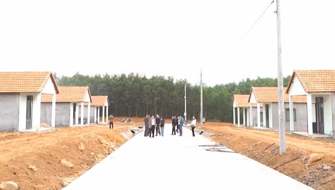 Khu định cư Nóc Ông Đến dành cho đồng bào dân tộc thiểu số ở xã Trà Giang, huyện Trà Bồng, tỉnh Quảng Ngãi.