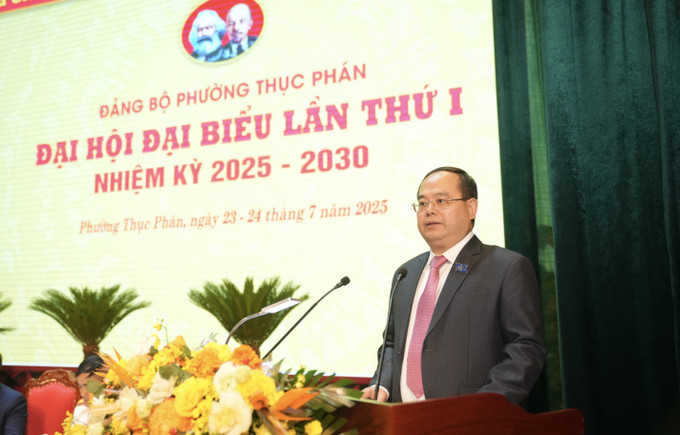 Bí thư Tỉnh ủy Cao Bằng Quản Minh Cường phát biểu tại Đại hội. Bí thư Tỉnh ủy Cao Bằng Quản Minh Cường phát biểu tại Đại hội.