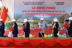 Khởi công nhiều trường nội trú liên cấp ở các xã biên giới tỉnh Điện Biên