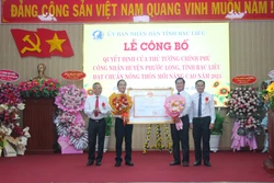 Phước Long đạt chuẩn nông thôn mới nâng cao đầu tiên của tỉnh Bạc Liêu