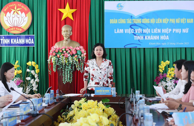 Quang cảnh buổi làm việc. Ảnh: TTXVN phát khanh-hoa-231025.jpg