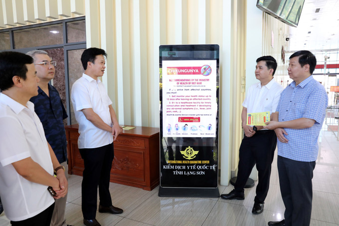 Đoàn công tác của Cục Phòng bệnh, Bộ Y tế giám sát công tác phòng, chống dịch Chikungunya tại khu vực xuất nhập cảnh, cửa khẩu quốc tế Hữu Nghị, tỉnh Lạng Sơn. lang-son3-140825.jpg