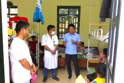 Bố trí khu cách ly, điều trị bệnh lỵ trực trùng tại xã Nậm Kè, Mường Nhé