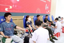 Chiến sĩ Cảnh sát cơ động Tây Nguyên hưởng ứng 'Hiến máu tình nguyện - kết nối trái tim nhân ái'