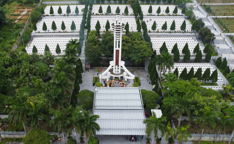 Quang cảnh Nghĩa trang liệt sĩ quốc gia Vị Xuyên (huyện Vị Xuyên, tỉnh Hà Giang). Ảnh: Hoàng Hiếu – TTXVN
