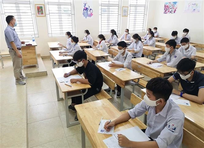 Kỳ thi tuyển sinh vào lớp 10 tại Hà Nội: Công tác phòng, chống dịch được thực hiện nghiêm túc ngay từ buổi thi đầu tiên