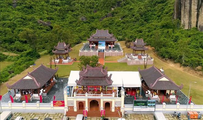 Đền thờ Anh hùng dân tộc Nguyễn Trung Trực tại Dốc Sáo, thôn Vĩnh Hội, xã Cát Hải, huyện Phù Cát, tỉnh Bình Định. Ảnh: Nguyên Linh – TTXVN