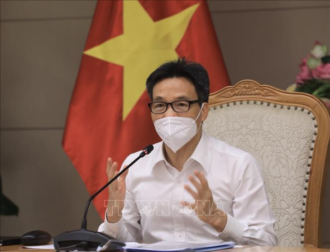 Phó Thủ tướng Vũ Đức Đam phát biểu tại buổi làm việc. Ảnh: Lâm Khánh - TTXVN