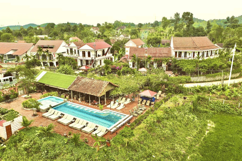 Cơ sở du lịch Phong Nha Farmstay ở xã Cự Nẫm (huyện Bố Trạch, tỉnh Quảng Bình). Nguồn: danviet.vn