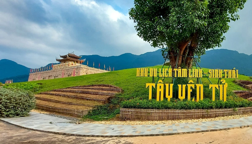 Khu du lịch tâm linh sinh thái Tây Yên Tử, nơi diễn ra Lễ khai mạc Tuần Văn hóa- Du lịch tỉnh Bắc Giang 2023. Ảnh: TTXVN phát