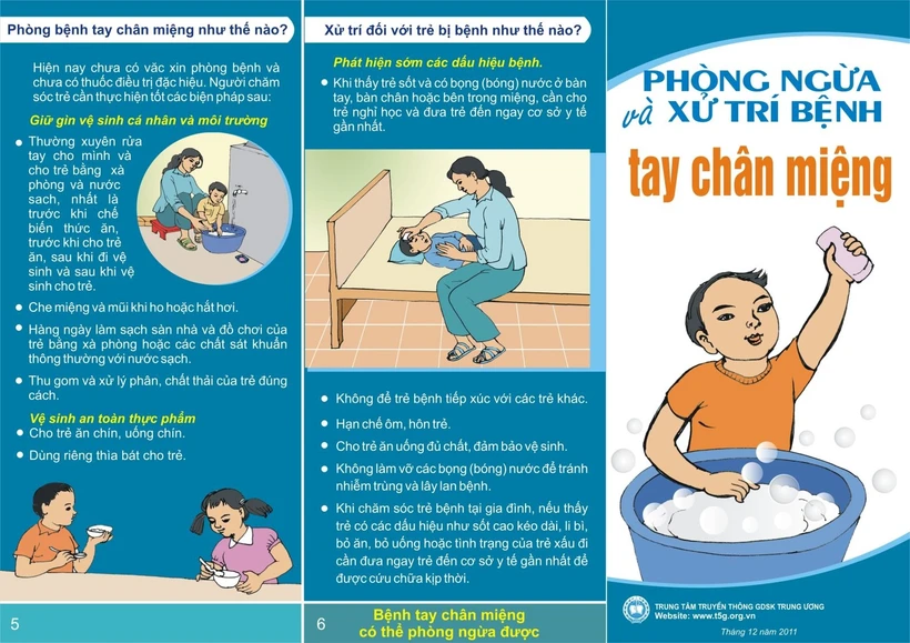 Đắk Lắk: Khoanh vùng, khử khuẩn, phòng tránh bệnh tay chân miệng
