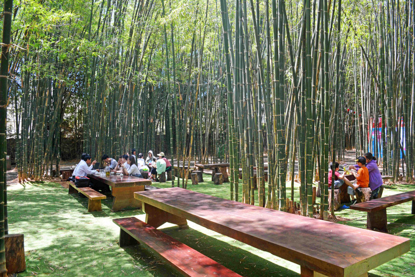 Từ bao đời nay, tre nứa đã gắn bó thân thu bó thân thuộc với đồng bào các dân tộc trên đại ngàn Tây Nguyên . Ảnh: Hoài Thu