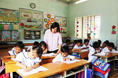 Giờ học của học sinh Trường Tiểu học Khánh Hòa. Nguồn: baokhanhhoa.vn