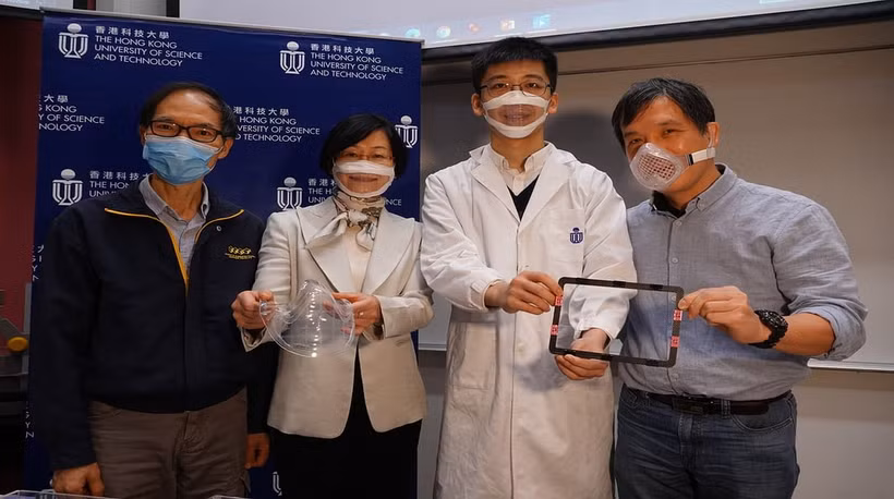 Đại học Khoa học và Công nghệ Hong Kong (HKUST, Trung Quốc) phát triển tấm màng nano polymer siêu mỏng tạo ra mẫu khẩu trang có hiệu quả lọc 99% siêu vi, vi khuẩn và các bụi mịn. Nguồn: opengovasia.com