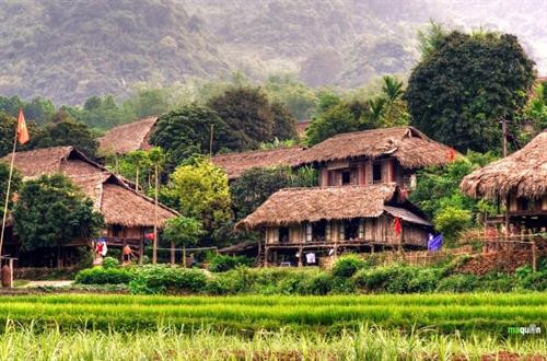 Nhà sàn truyền thống của người Mường. Nguồn: baophutho.vn