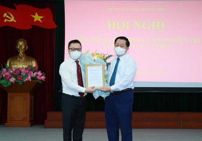 Tổng Biên tập Báo Nhân Dân Lê Quốc Minh kiêm giữ chức Phó Trưởng ban Tuyên giáo Trung ương, Bí thư Đảng đoàn Hội Nhà báo Việt Nam