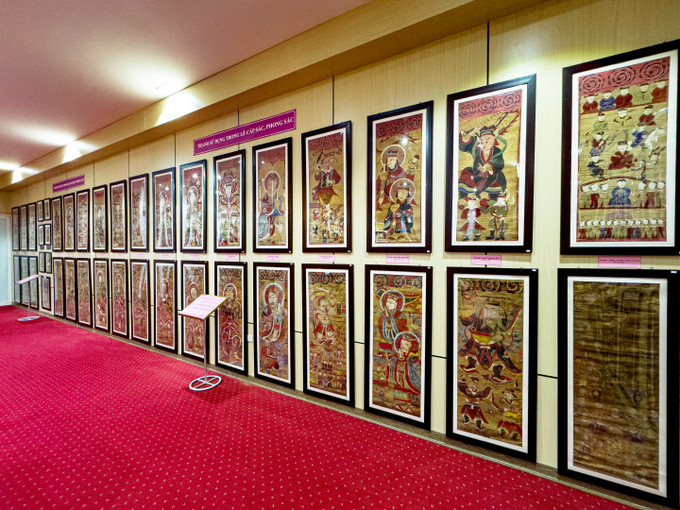 Bộ tranh thờ dùng trong lễ cấp sắc, phong sắc của dân tộc Dao. Ảnh: An Thành Đạt