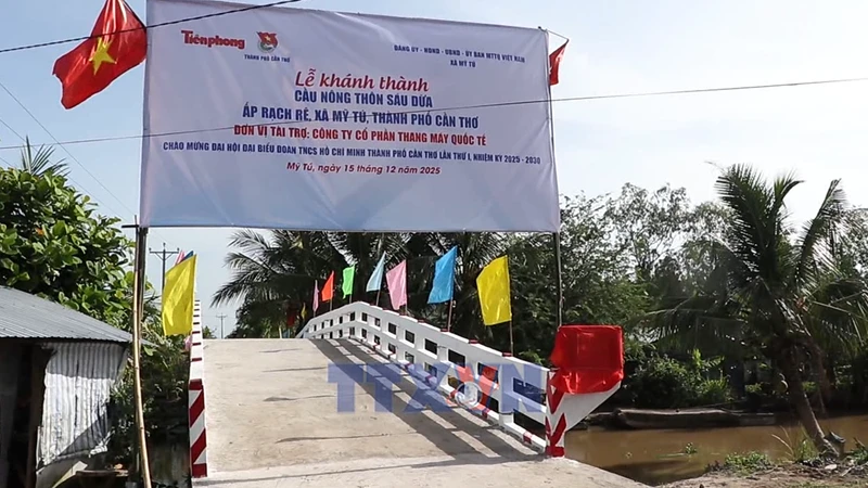 Cây cầu mới cho đồng bào Khmer trước thềm năm mới