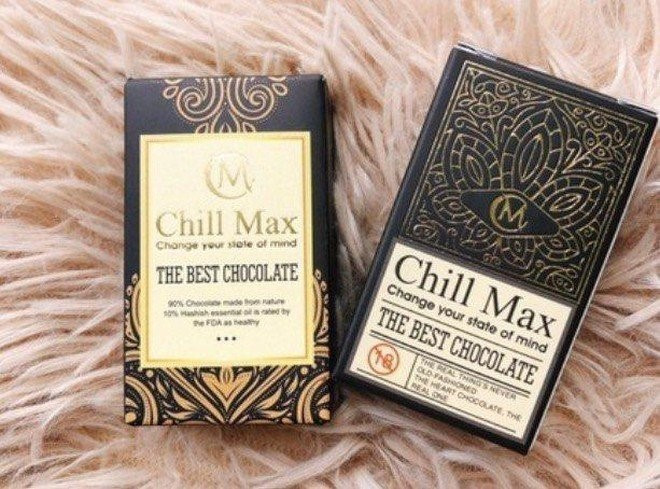 Sô cô la nhãn hiệu Chill Max bán một cách công khai trên các trang mạng xã hội. Ảnh: TTXVN phát Cảnh báo ma túy được ngụy trang dưới nhãn hiệu Socola Chill Max ảnh 1
