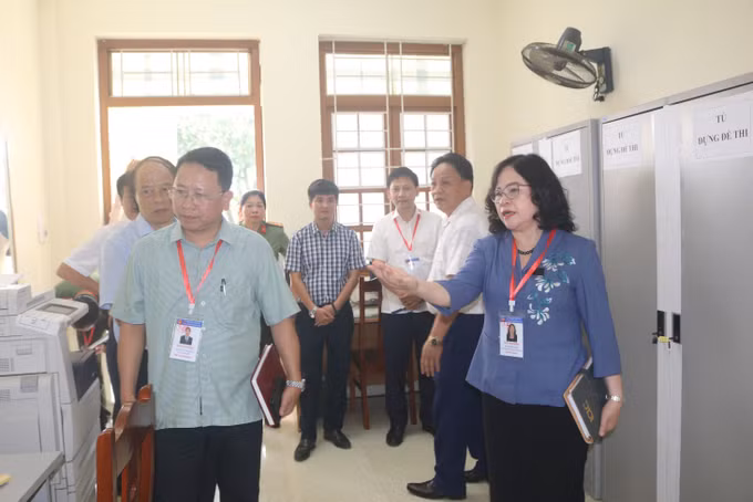 Kiểm tra công tác chuẩn bị Kỳ thi Tốt nghiệp Trung học Phổ thông tại Cao Bằng ảnh 2