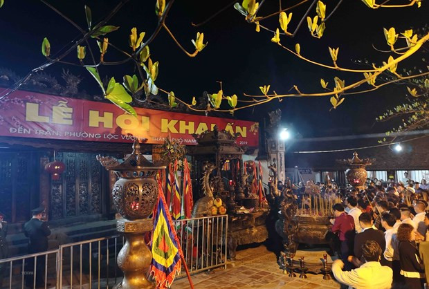 Quang cảnh lễ khai ấn Đền Trần-Xuân Kỷ Hợi 2019. Ảnh: Thanh Tùng – TTXVN Muôn màu lễ hội tháng Giêng ảnh 5