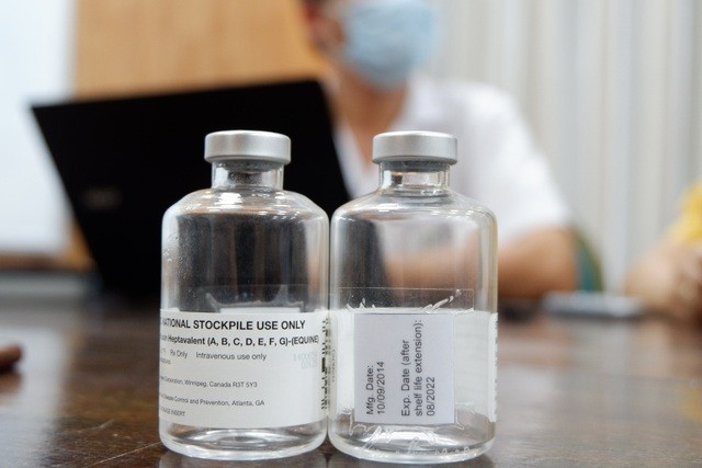 Thuốc Botulism antitoxin heptavalent, giải độc tố Botulinum là loại thuốc hiếm.Ảnh: baoquangnam.vn Lo ngại khan hiếm thuốc giải độc Botulinum ảnh 1