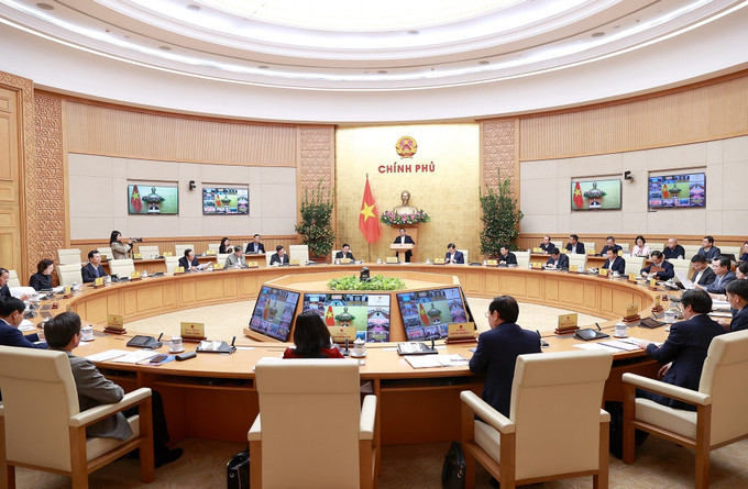 Quang cảnh Phiên họp Chính phủ thường kỳ tháng 1 năm 2023. Ảnh: Dương Giang-TTXVN Thủ tướng Phạm Minh Chính: Tiếp tục ưu tiên giữ ổn định kinh tế vĩ mô, kiểm soát lạm phát ảnh 2
