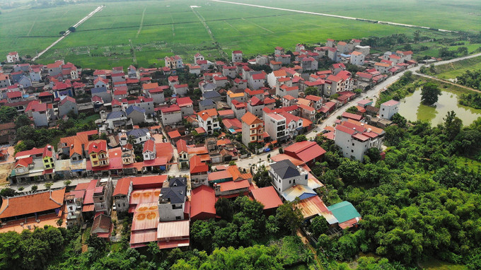 Vùng quê An toàn khu II huyện Hiệp Hòa. Ảnh: Danh Lam -TTXVN 78 năm Cách mạng tháng Tám và Quốc Khánh 2/9: ATK Hiệp Hòa đổi thay từng ngày ảnh 1