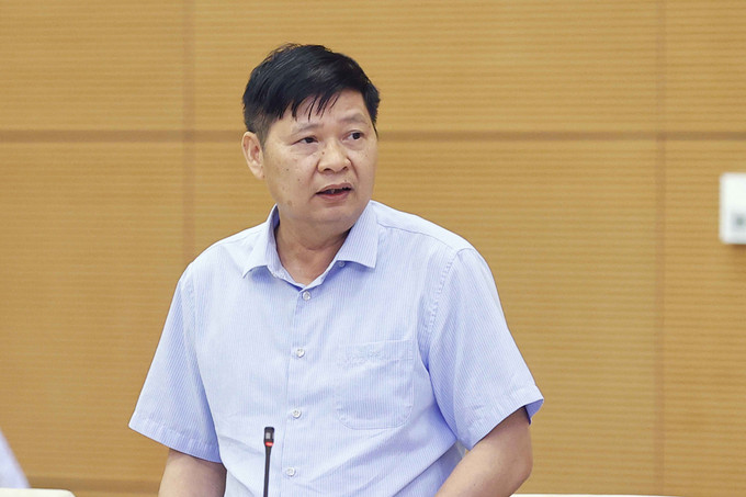Phó Chủ tịch Tổng Liên đoàn Lao động Việt Nam Phan Văn Anh phát biểu. Ảnh: Doãn Tấn - TTXVN Phiên họp 25 Ủy ban Thường vụ Quốc hội: Nghiên cứu phương án tối ưu về hưởng bảo hiểm xã hội một lần ảnh 5