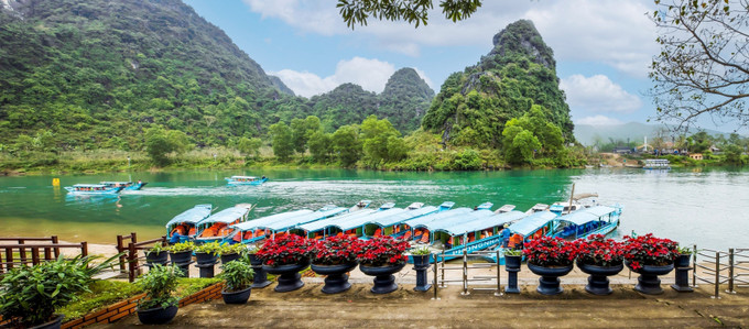Bến thuyền Du lịch Phong Nha, Trung tâm Du lịch Phong Nha - Kẻ Bàng. Ảnh: TTXVN phát Xây dựng Phong Nha trở thành điểm đến thân thiện và an toàn ảnh 5