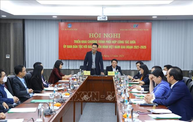 Quang cảnh Hội nghị. Ảnh: Văn Điệp – TTXVN Truyền tải chính xác, kịp thời chính sách của Đảng và Nhà nước liên quan đến đồng bào dân tộc ảnh 4