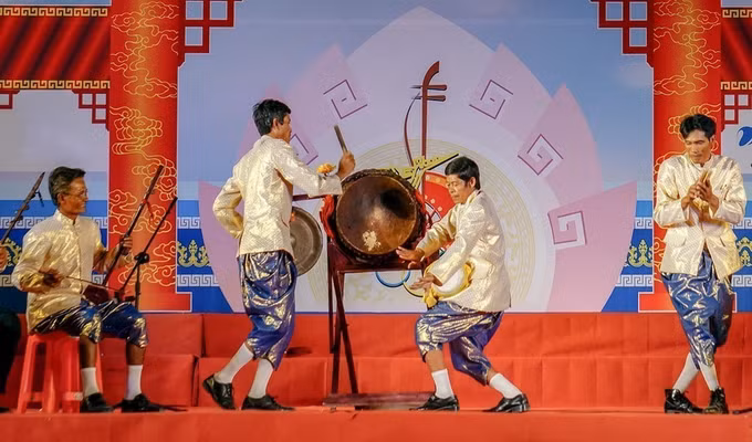 Nghệ thuật nhạc trống lớn: "Báu vật" tinh thần của người Khmer ở Cà Mau ảnh 4