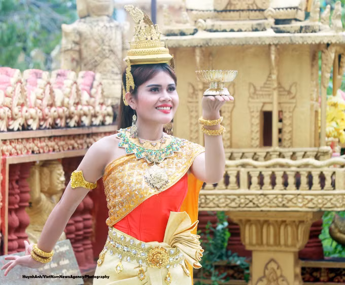 Nghệ thuật nhạc trống lớn: "Báu vật" tinh thần của người Khmer ở Cà Mau ảnh 2