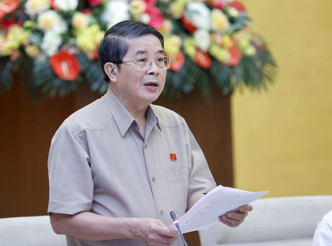 Phó Chủ tịch Quốc hội Nguyễn Đức Hải phát biểu. Ảnh: Doãn Tấn – TTXVN Chủ tịch Quốc hội Vương Đình Huệ khai mạc Phiên họp thứ 25 Ủy ban Thường vụ Quốc hội ảnh 3