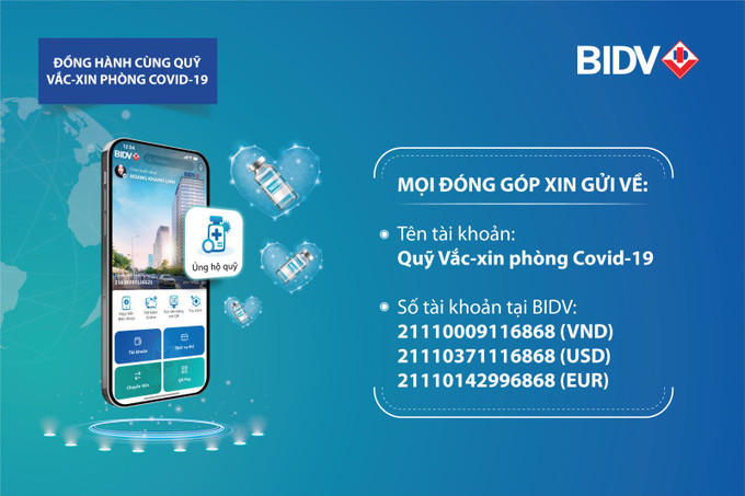 Miễn phí chuyển tiền ủng hộ Quỹ vaccine phòng COVID-19. Nguồn ảnh: baotintuc.vn Miễn phí chuyển tiền ủng hộ Quỹ vaccine phòng COVID-19 ảnh 1