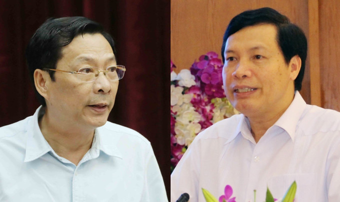 Các nguyên Chủ tịch UBND tỉnh Quảng Ninh Nguyễn Văn Đọc (trái) và Nguyễn Đức Long. Ảnh: TTXVN Kỷ luật 2 nguyên Chủ tịch UBND tỉnh Quảng Ninh ảnh 1