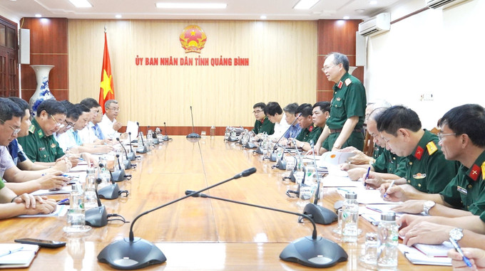 Quang cảnh buổi làm việc. Ảnh: TTXVN phát Quảng Bình chủ động ứng phó hiệu quả với thiên tai ảnh 1