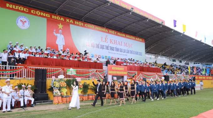 Khai mạc Đại hội Thể dục Thể thao tỉnh Gia Lai lần thứ IX năm 2022 ảnh 4