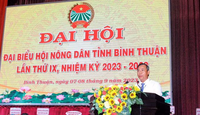 Ông Nguyễn Phú Hoàng tái đắc cử chức vụ Chủ tịch Hội nông dân tỉnh Bình Thuận ảnh 4
