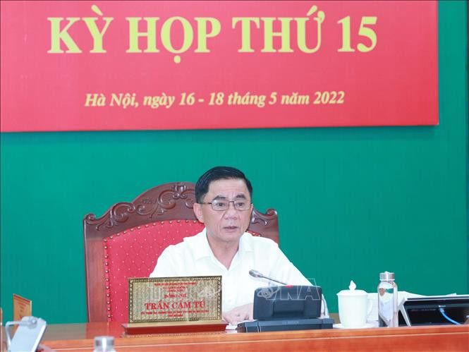 Đồng chí Trần Cẩm Tú, Uỷ viên Bộ Chính trị, Bí thư Trung ương Đảng, Chủ nhiệm Uỷ ban Kiểm tra Trung ương chủ trì kỳ họp. Ảnh: Phương Hoa - TTXVN Kỳ họp thứ 15, Ủy ban Kiểm tra Trung ương: Cảnh cáo Đảng ủy Cơ quan Ủy ban Chứng khoán Nhà nước các nhiệm kỳ 2015 - 2020, 2020 - 2025 ảnh 1