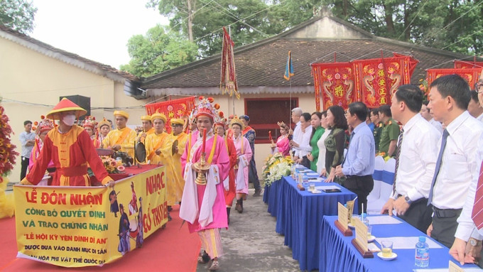 “Lễ hội Kỳ yên đình Dĩ An” tại thành phố Dĩ An, tỉnh Bình Dương. Ảnh: Huyền Trang-TTXVN Lễ hội Kỳ yên đình Dĩ An là Di sản Văn hóa phi vật thể quốc gia ảnh 2