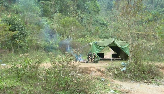 Lán dã chiến khu vực cánh gà chùa Tân Thanh của đồn Biên phòng Tân Thanh, tỉnh Lạng Sơn. Ảnh: Quang Duy – TTXVN Vững vàng thế trận biên phòng toàn dân ảnh 7