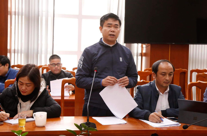 Ông Trần Ngọc Hà, Hiệu trưởng Trường PTDTBT tiểu học Hoàng Thu Phố 1, huyện Bắc Hà (Lào Cai) bị tạm đình chỉ để phục vụ công tác điều tra xác minh thông tin. Ảnh: Quốc Khánh - TTXVN Lào Cai tạm đình chỉ công tác một Hiệu trưởng để xác minh thông tin liên quan đến bữa ăn học sinh ảnh 1