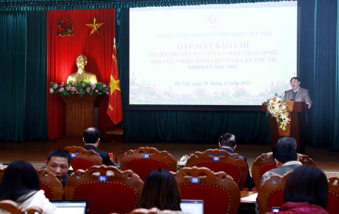 Quang cảnh buổi gặp măt. Ảnh: An Đăng - TTXVN Đại hội đại biểu toàn quốc Hội Cựu chiến binh Việt Nam lần thứ VII diễn ra từ ngày 29-31/12 ảnh 2