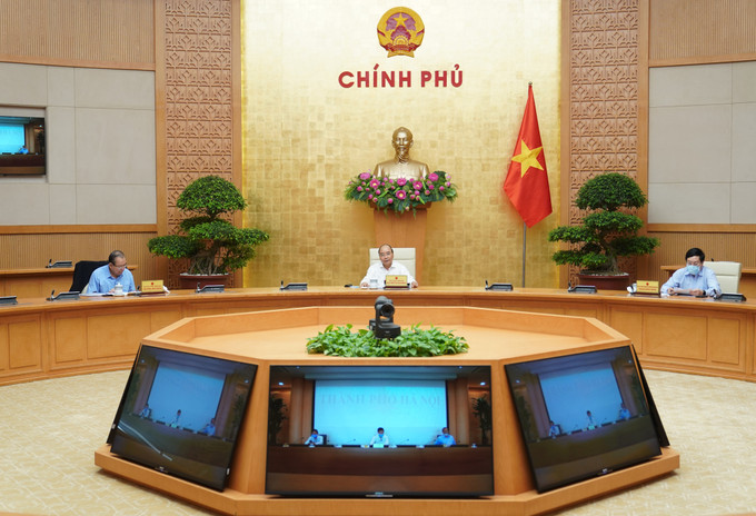 Thủ tướng Nguyễn Xuân Phúc chủ trì phiên họp Chính phủ . Ảnh: VGP/Quang Hiếu Nghị quyết phiên họp Chính phủ thường kỳ tháng 11/2020 ảnh 1