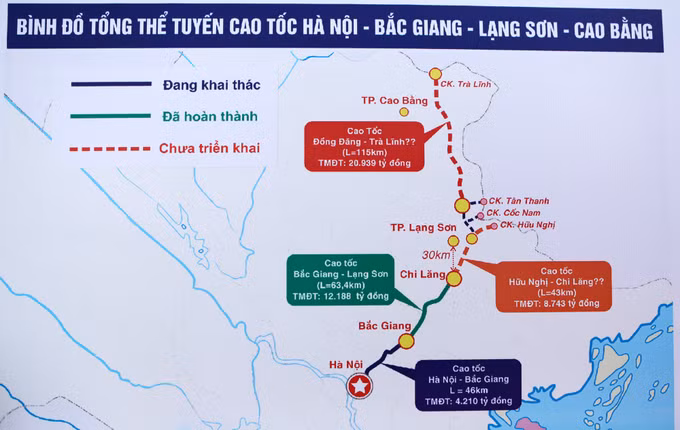 Phê duyệt chủ trương đầu tư cao tốc Đồng Đăng - Trà Lĩnh ảnh 1