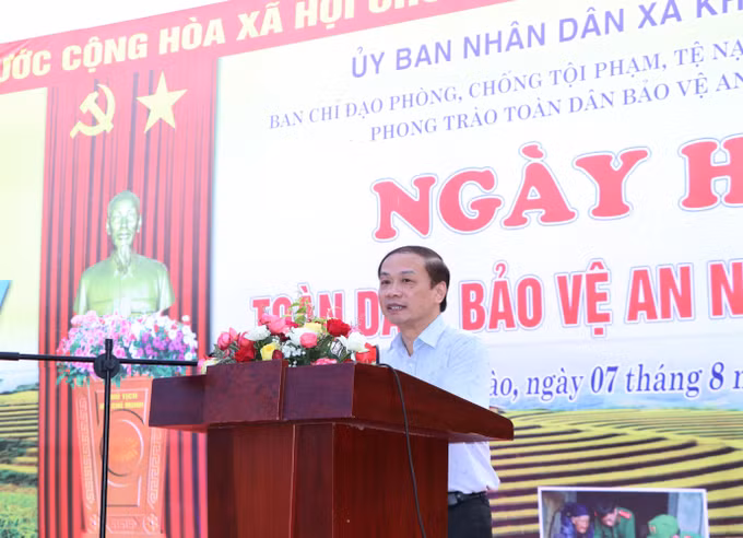 Ngày hội Toàn dân bảo vệ an ninh Tổ quốc tại xã Khổng Lào ảnh 1