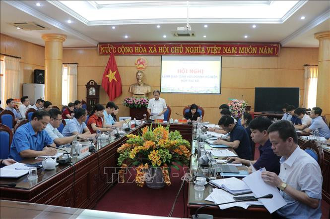 Hội nghị trực tuyến nhằm tháo gỡ khó khăn cho doanh nghiệp và hợp tác xã ở tỉnh Bắc Kạn. Ảnh: Vũ Hoàng Giang - TTXVN Phê duyệt Nhiệm vụ lập quy hoạch tỉnh Bắc Kạn thời kỳ 2021 - 2030 ảnh 1